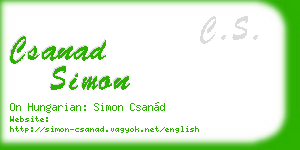 csanad simon business card
